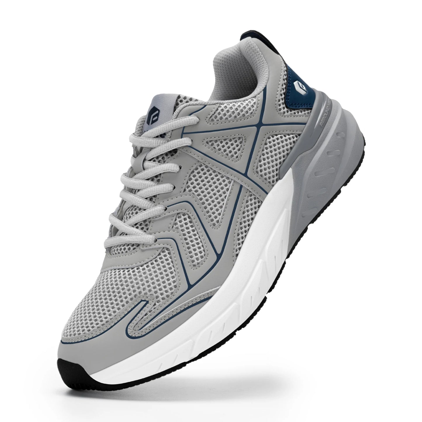 FitVille Newest Men'S Walking Shoes Wide Width Thicker Cushioning Sneaker Bouncy Running Shoe Workout Gym Athletic