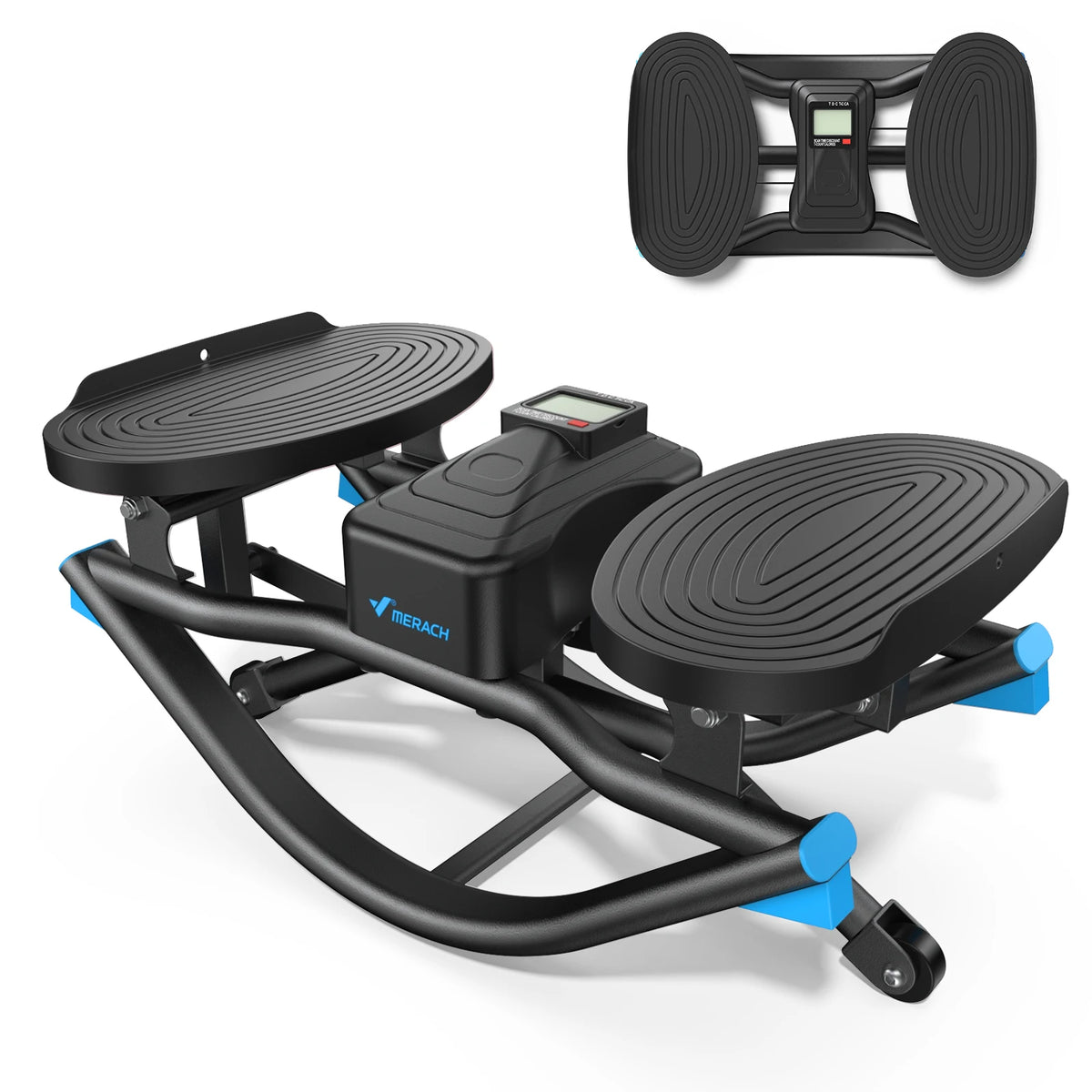 MERACH Rocking stepper 300 lbs Weight Capacity Ab Twist Board Workout Exercise Equipment for Slim Waist and Core Ab Exercise Silent Noiseless Rock Stepper Machine for Home Apartment Dorm Office Gym