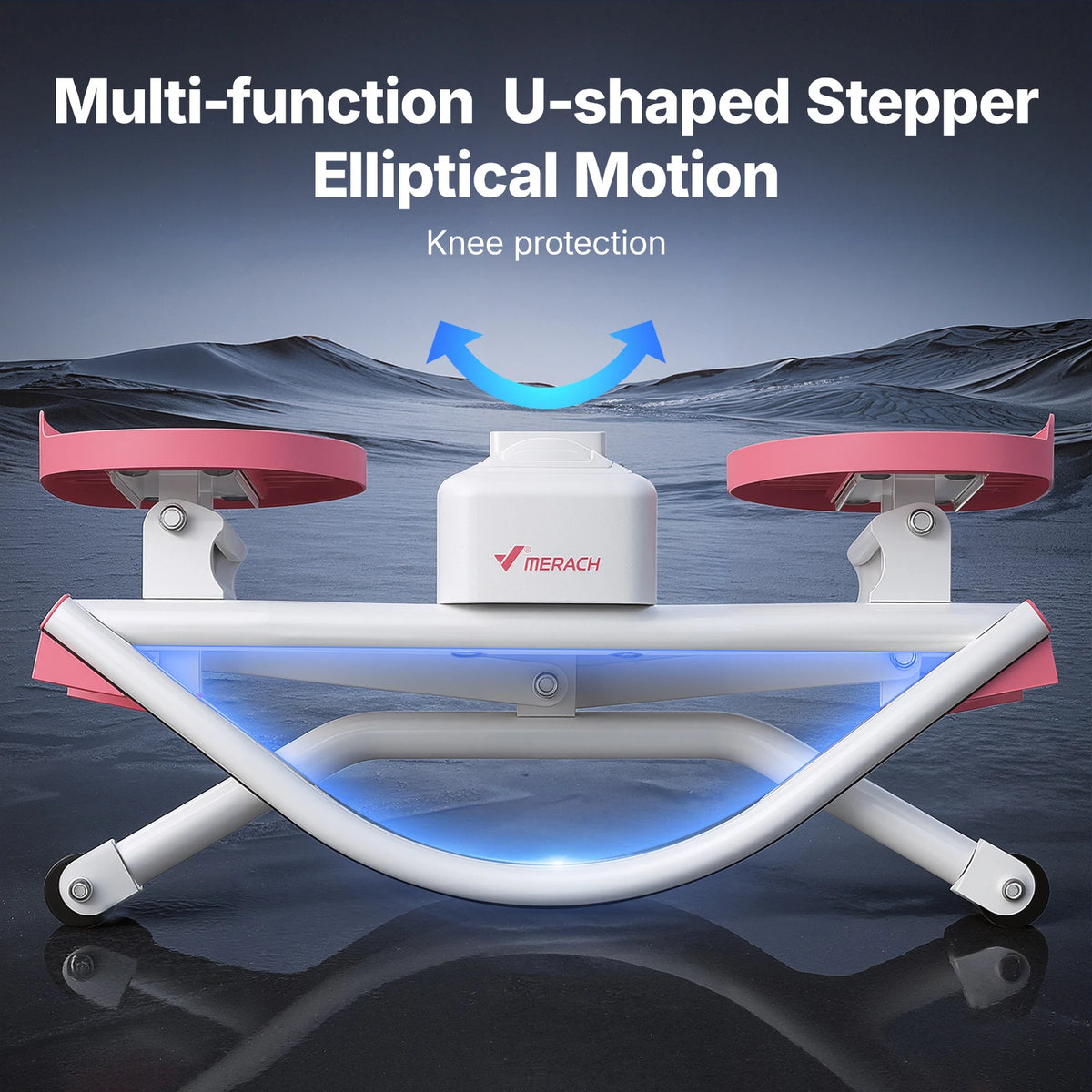 MERACH Rocking stepper 300 lbs Weight Capacity Ab Twist Board Workout Exercise Equipment for Slim Waist and Core Ab Exercise Silent Noiseless Rock Stepper Machine for Home Apartment Dorm Office Gym
