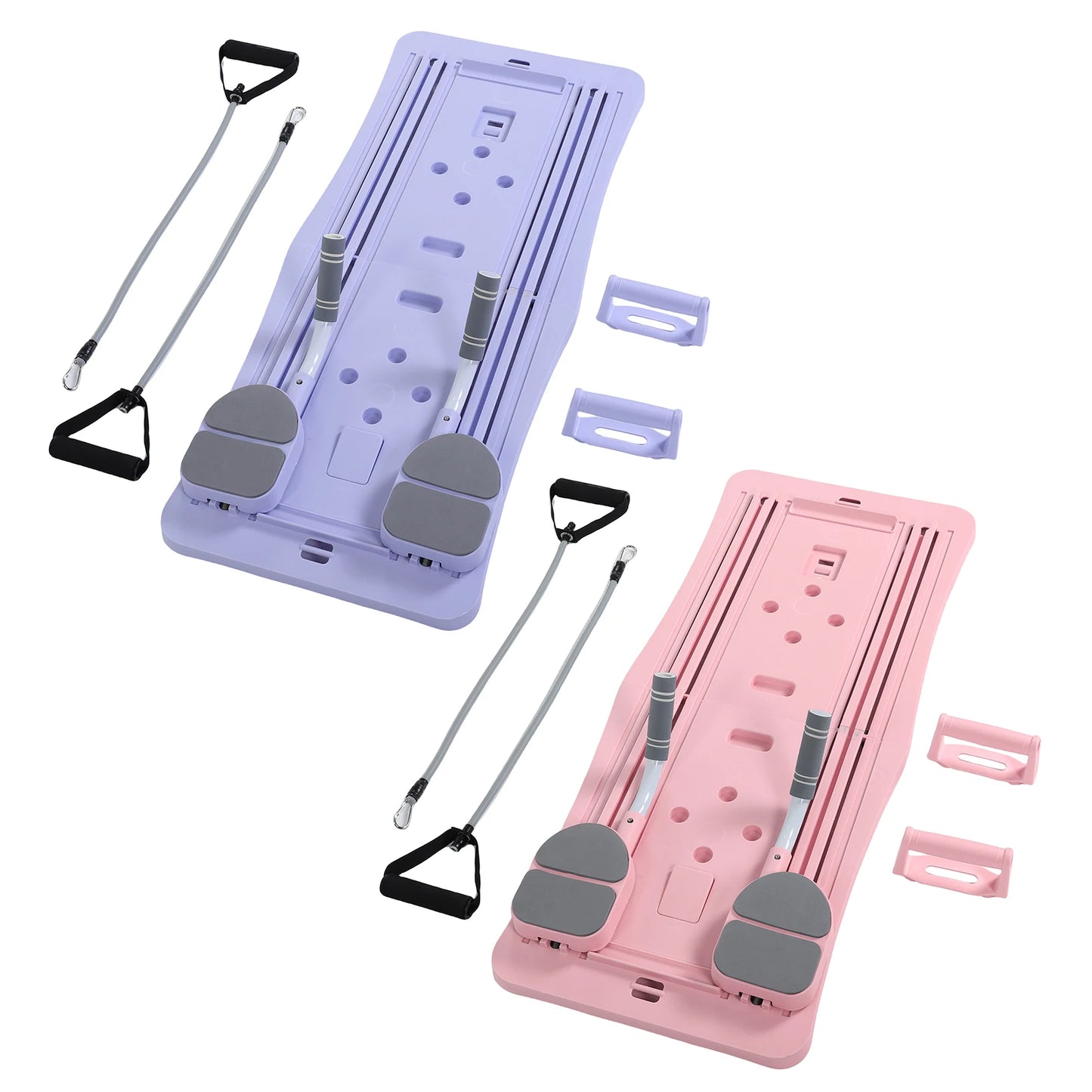 At Home Pilates Board Foldable 4-in-1 Exercise Ab Wheel Roller Exercise Equipment for Home Gym Workout Core Trainer