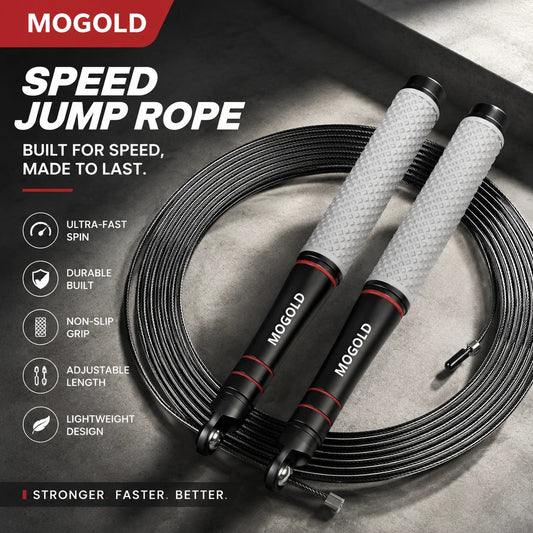 Speed Jump Rope, Heavy-Duty Adjustable Rope, Lightweight Design, Smooth Ball Bearing Rotation, Suitable for CrossFit Training