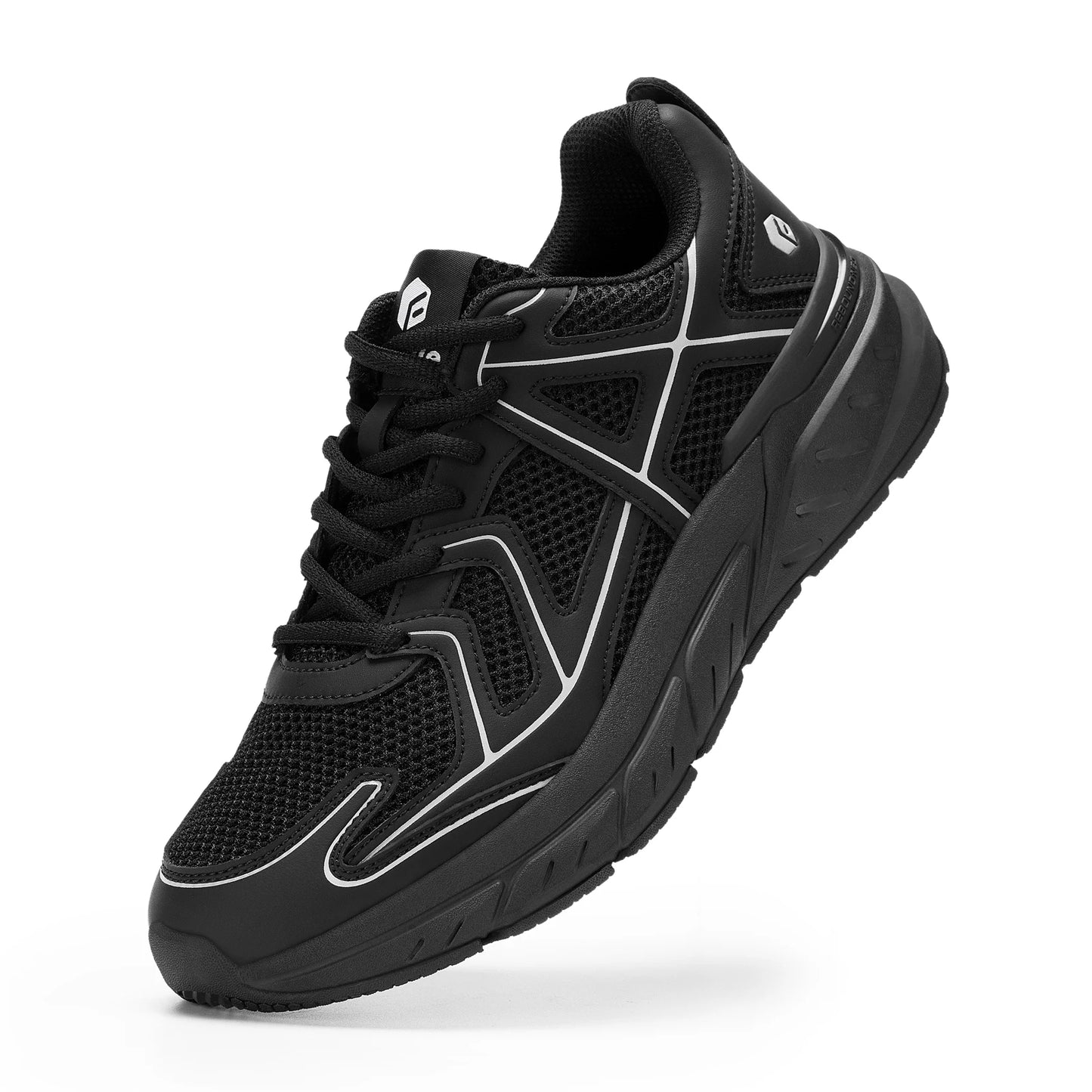 FitVille Newest Men'S Walking Shoes Wide Width Thicker Cushioning Sneaker Bouncy Running Shoe Workout Gym Athletic