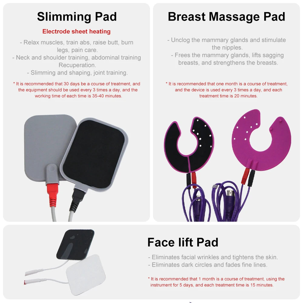 Slimming Muscle EMS Stimulator Electric Pulse Massager Body Sculpting Device Russian Wave Fat Burning Machine