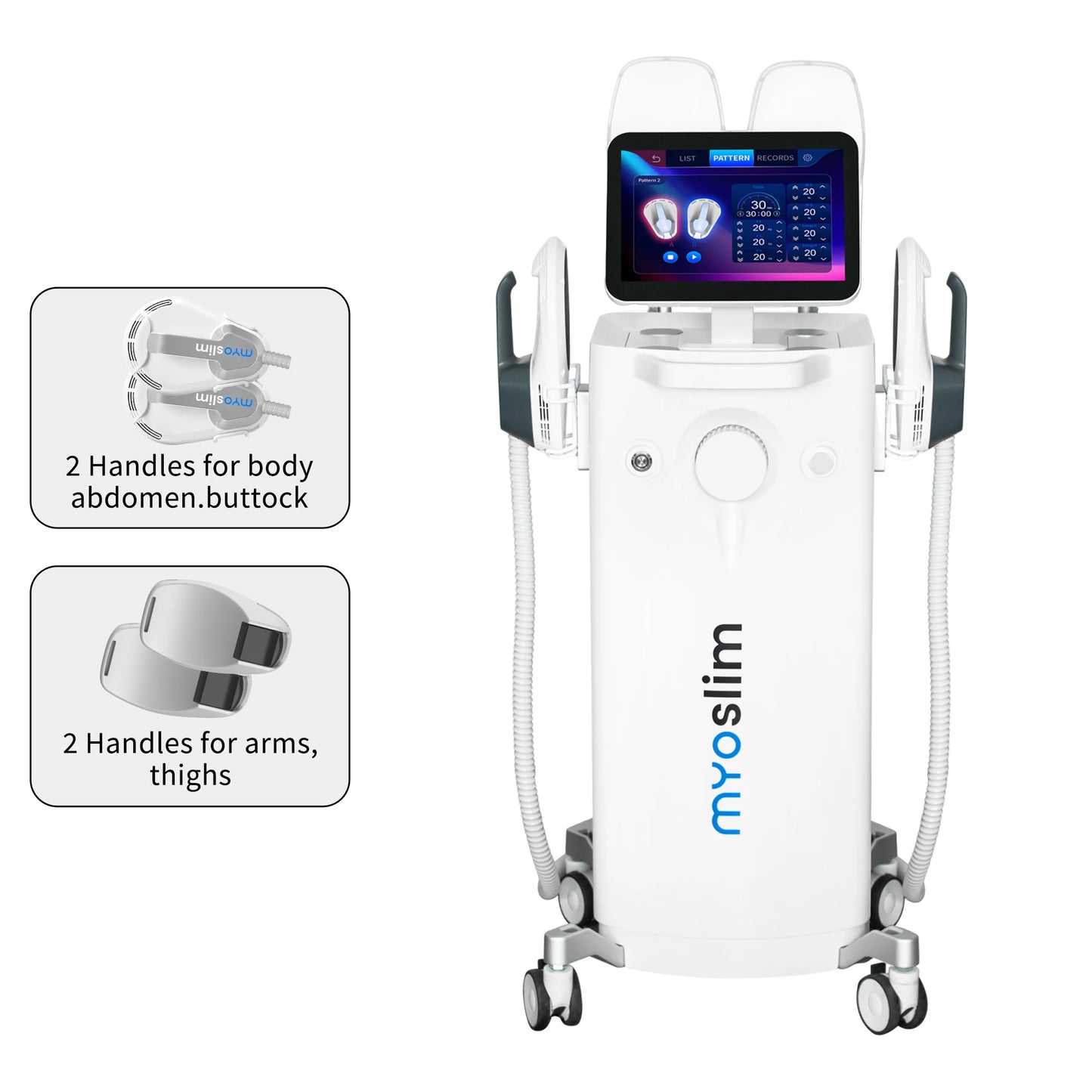 EMS Muscle Stimulator Body Sculpting Machine 8500W 4 Handles Commercial Body Contouring Fitness Salon Equipment Abdomen Buttock