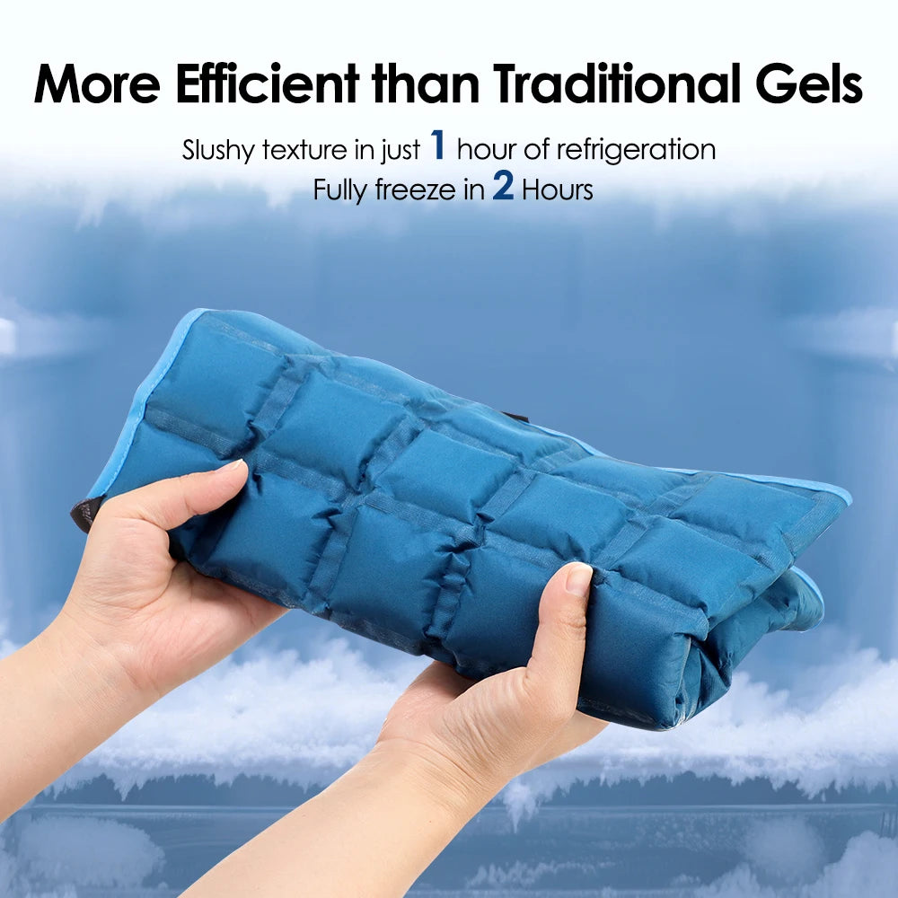 Reusable Cold/hot compress polymer Ice Pack for Knee Compression Soft Injury Support Post-Operative Nursing Care Cooler