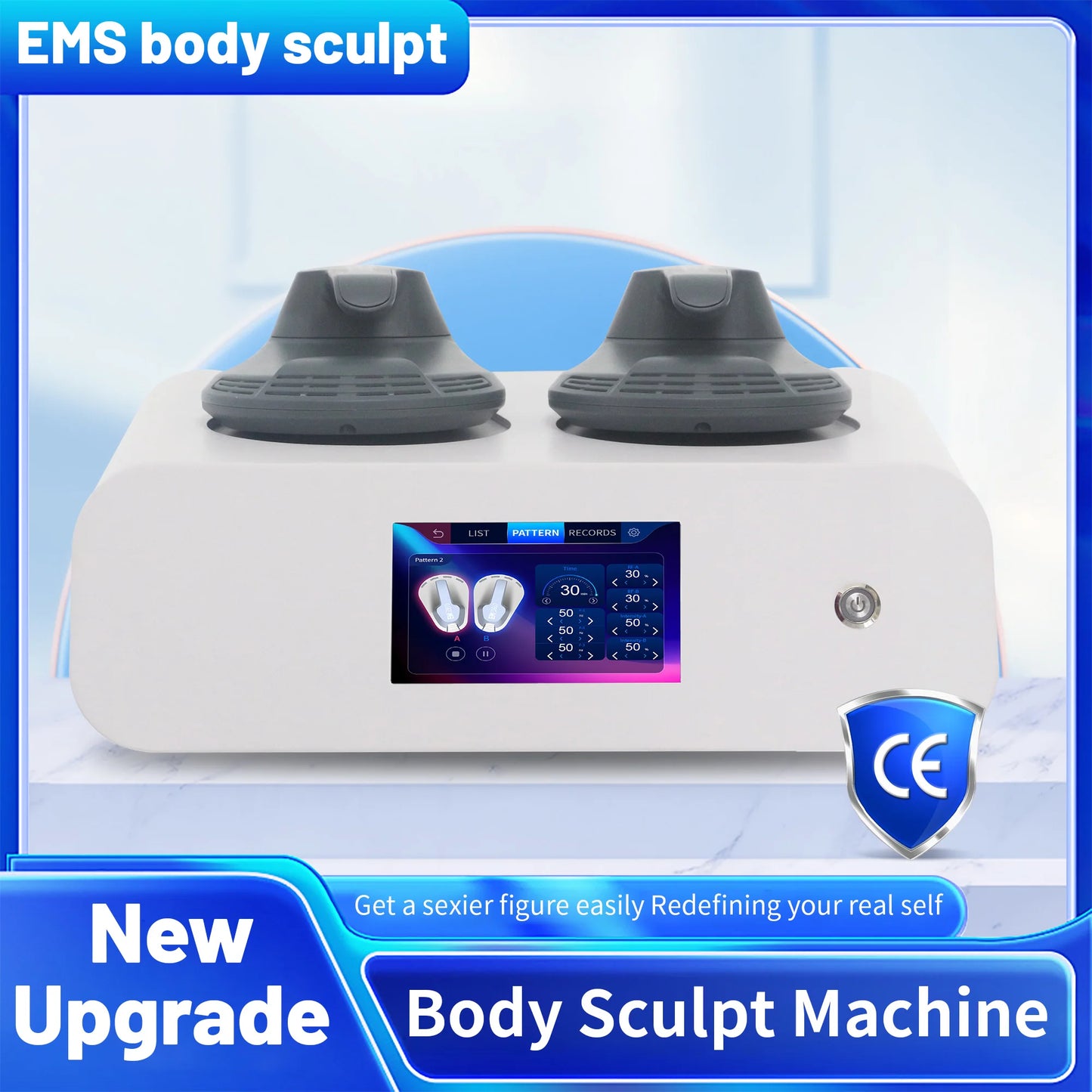 EMS Body Sculpting Machine New RF MYOslim Sculpt Weight Loss Massager Electromagnetic Fat Slimming Muscle Stimulation Device
