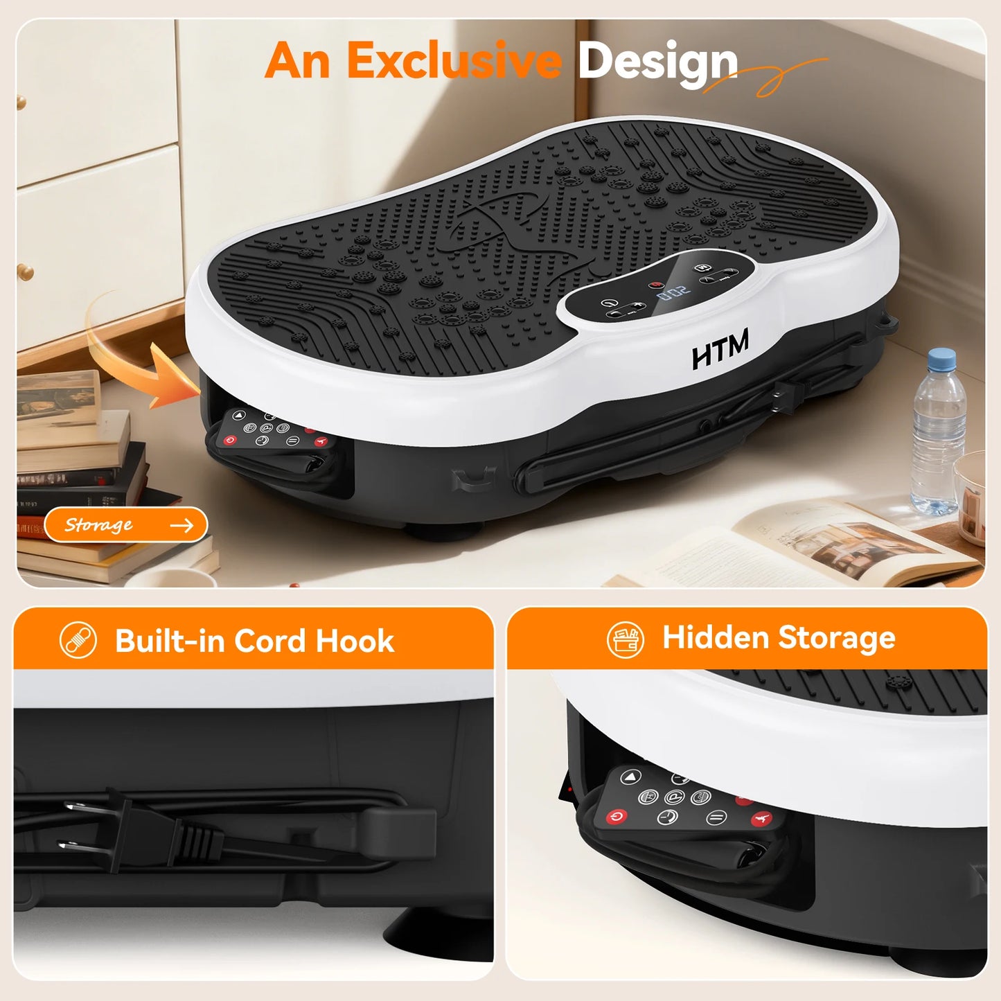 Whole Body Fitness Massage Calorie Counter Vibration Plate 120 Speed Levels Professional Machine for Effortless Body Sculpting