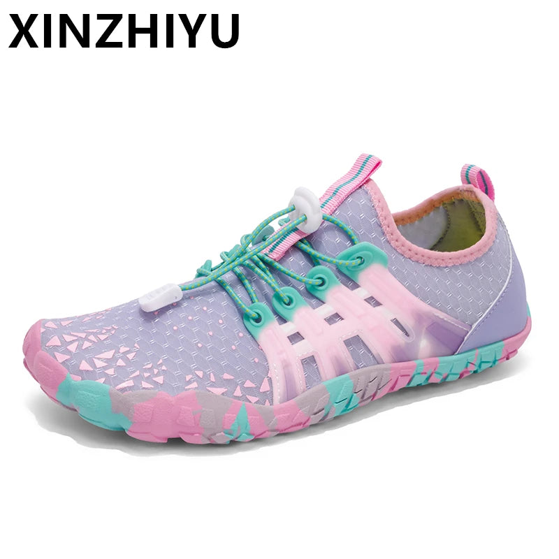 Water Shoes Women Five Fingers Swimming Barefoot Summer Outdoor Upstream Wading Aqua Sneakers Quick Dry Non-slip Shoe Trekking