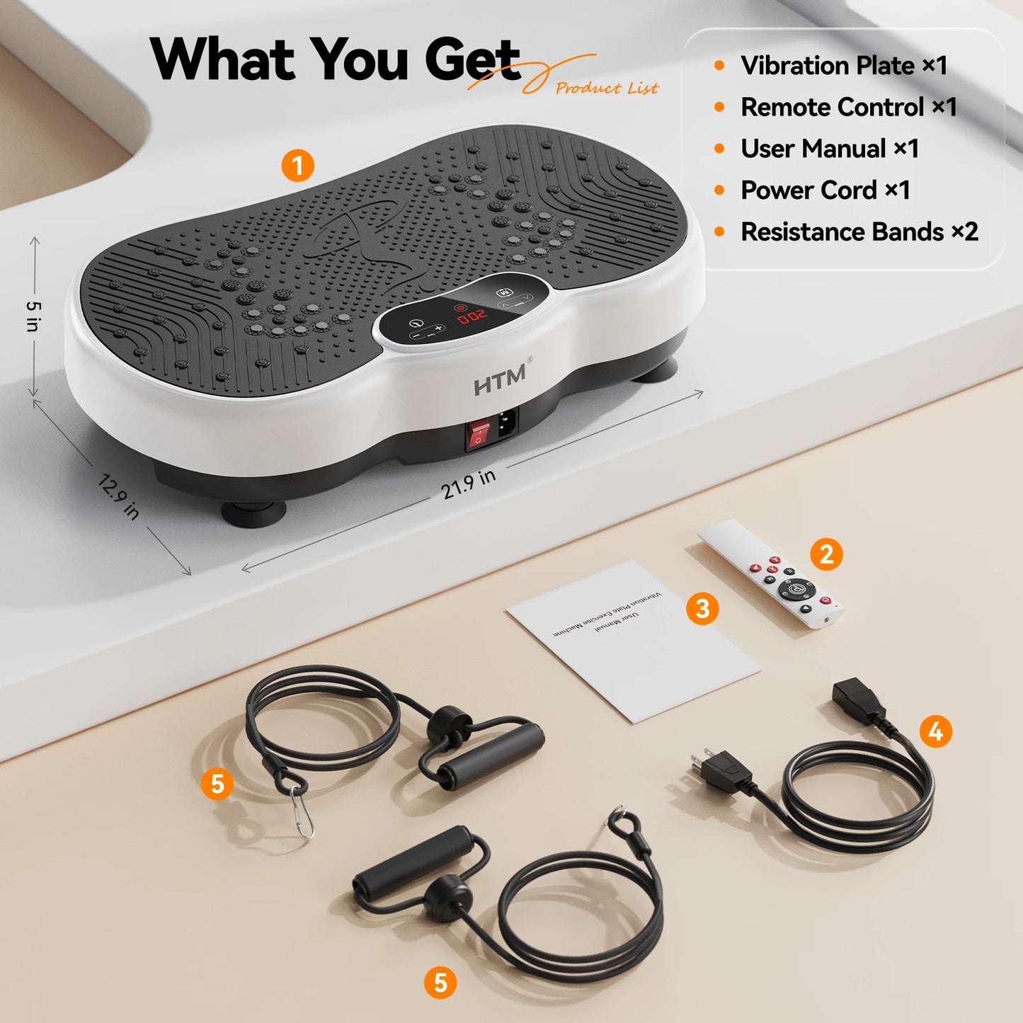 Whole Body Fitness Massage Calorie Counter Vibration Plate 120 Speed Levels Professional Machine for Effortless Body Sculpting