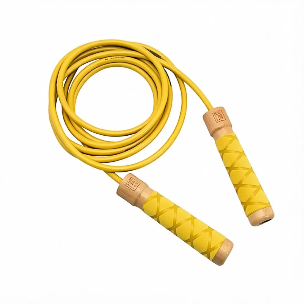 370g to 500 gram  heavy 8mm 10mm thick super long 3.2 meters rope length between handles wood handle jump rope with ball bearing