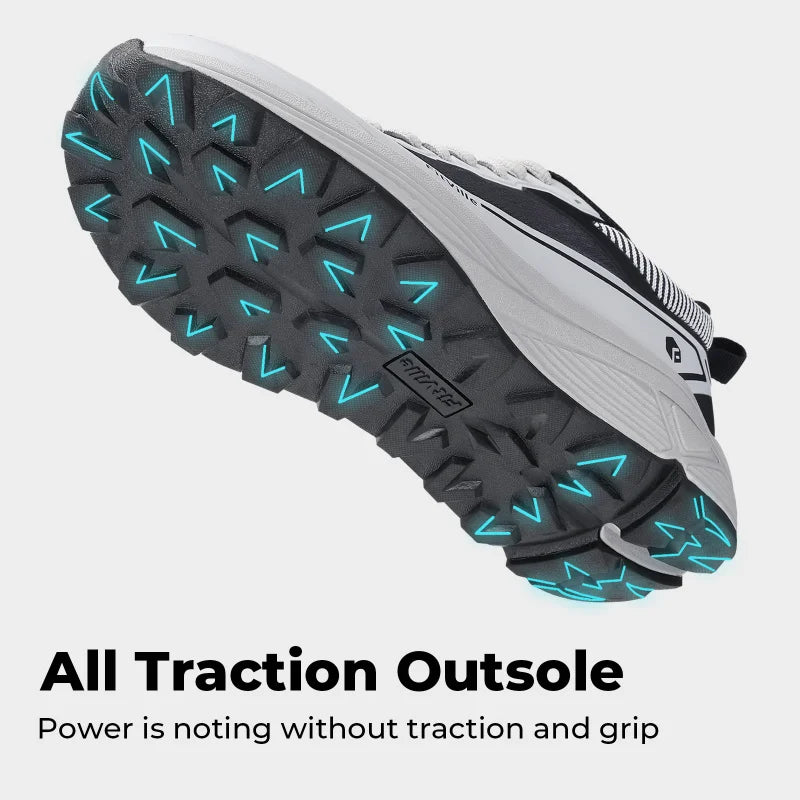 FitVille Wide Walking Shoes For Men Anti-Slip Lightweight Trail Running Shoe Cushioned Athletic Men'S Sneakers With Arch Support