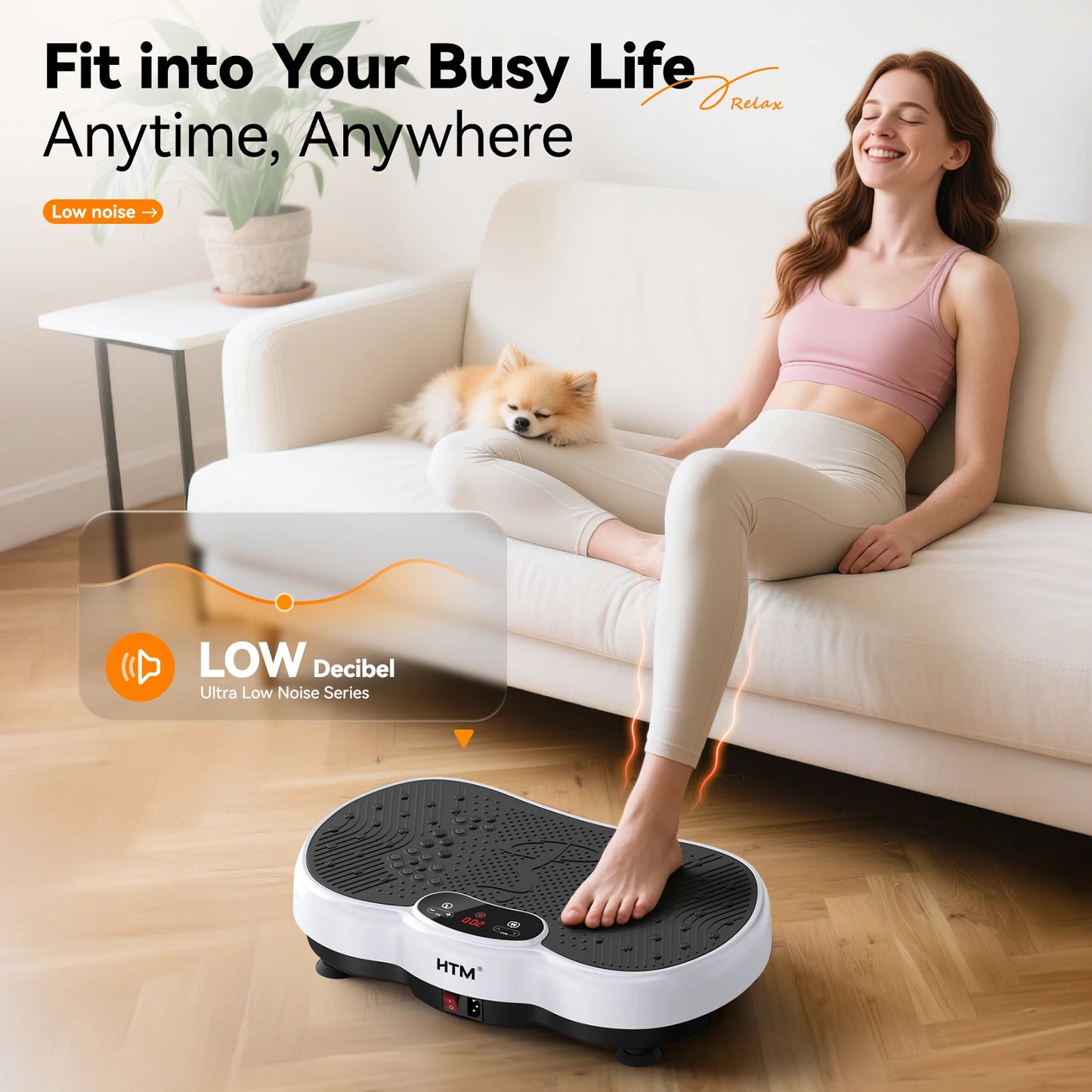 Whole Body Fitness Massage Calorie Counter Vibration Plate 120 Speed Levels Professional Machine for Effortless Body Sculpting