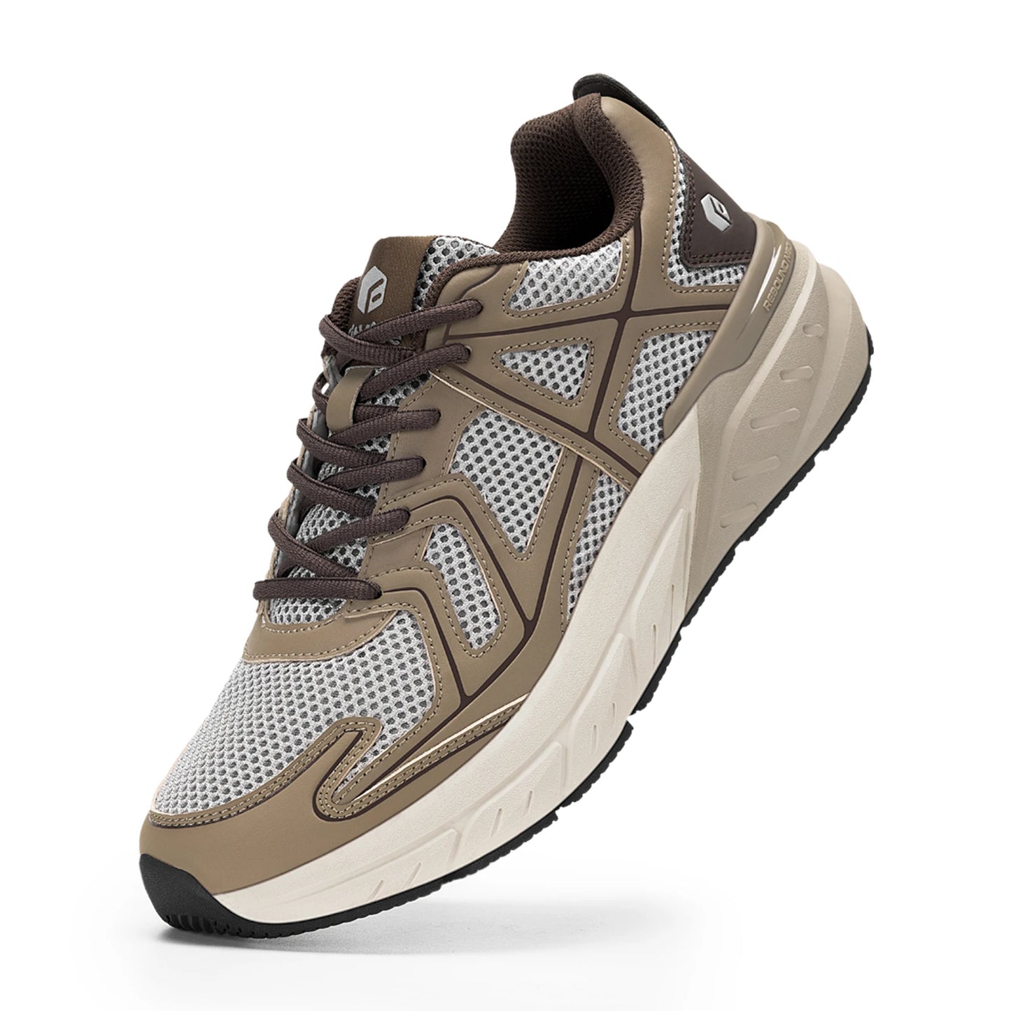 FitVille Newest Men'S Walking Shoes Wide Width Thicker Cushioning Sneaker Bouncy Running Shoe Workout Gym Athletic
