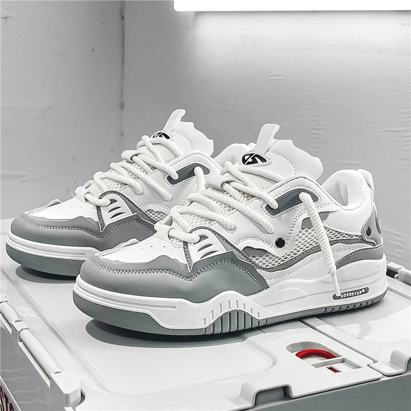 Men's Shoes Four Seasons of the New Style All Kinds of Students Retro Platform Leisure Sports Shoes