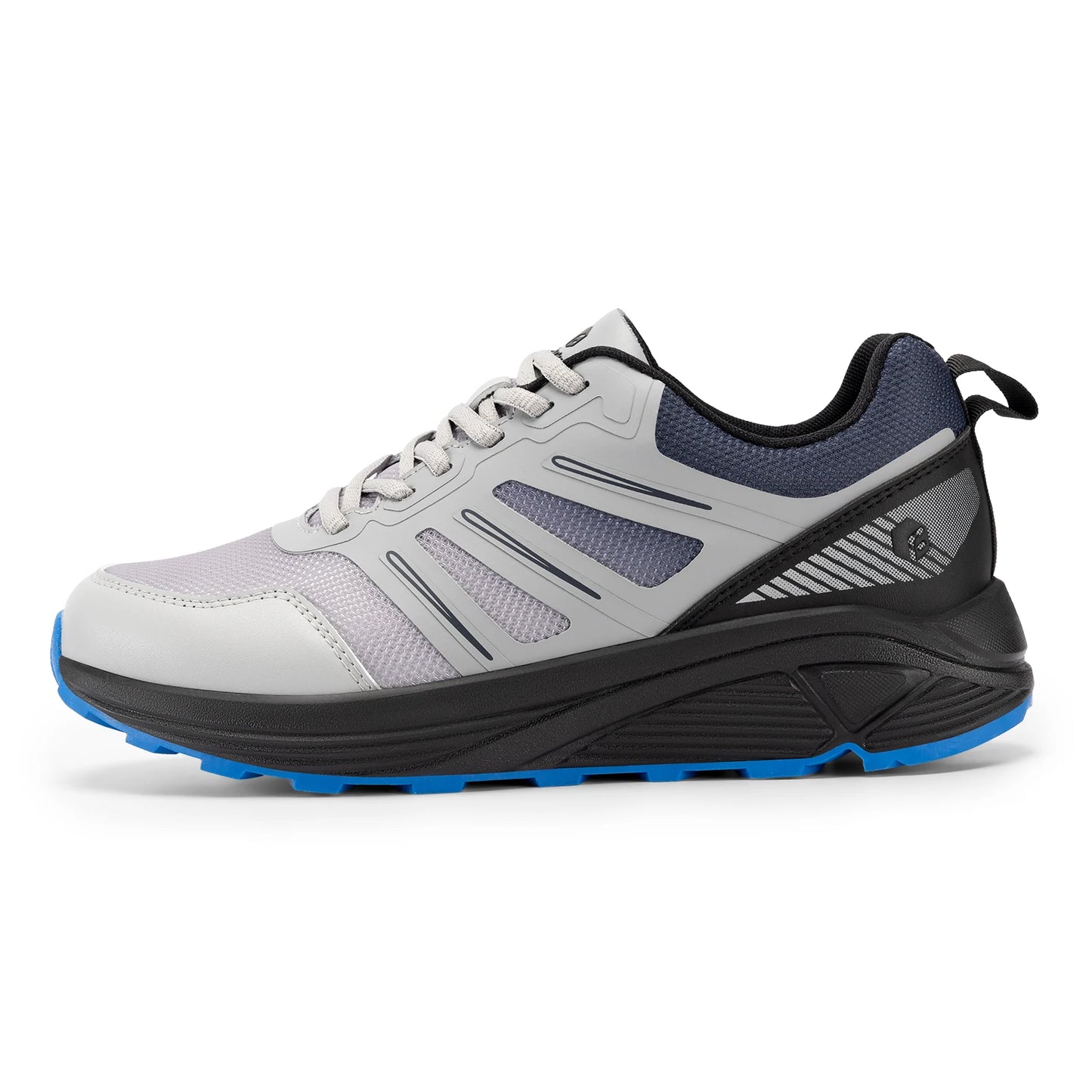 Fitville Trail Running Shoes Wide Toe Men's Sneakers Non-slip Wear Resistant Sport Shoes for Heel Pain Plantar Fasciitis Relief